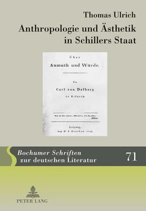 Title: Anthropologie und Ästhetik in Schillers Staat