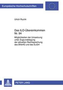 Title: Das ILO-Übereinkommen Nr. 94