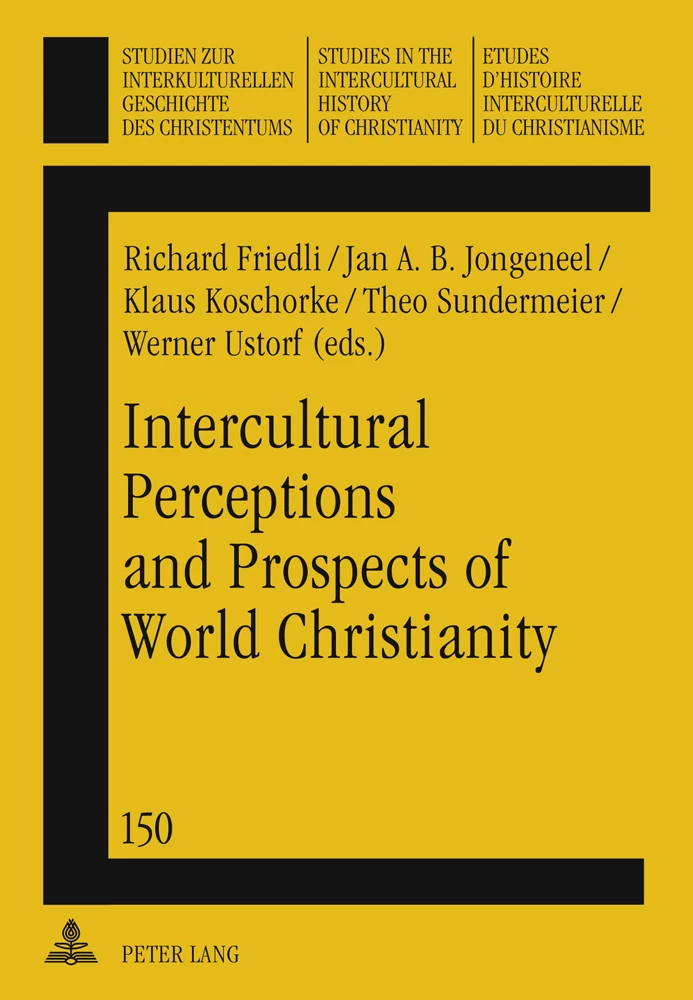Title: Intercultural Perceptions and Prospects of World Christianity