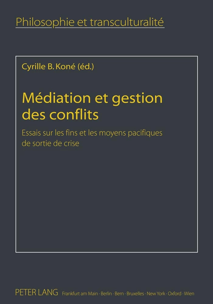 Titre: Médiation et gestion des conflits