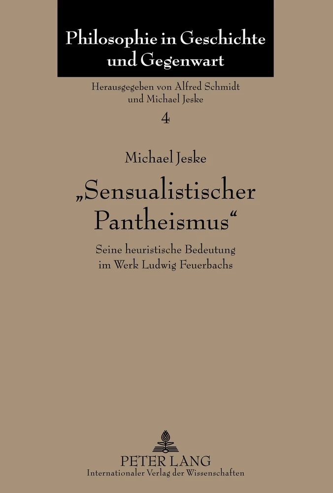 Titel: «Sensualistischer Pantheismus»