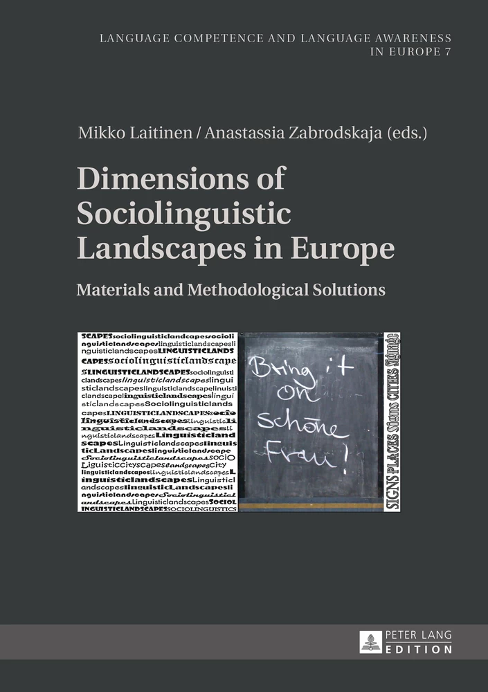 Title: Dimensions of Sociolinguistic Landscapes in Europe