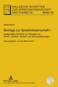 Title: Beiträge zur Sprechwissenschaft I