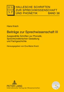 Title: Beiträge zur Sprechwissenschaft III