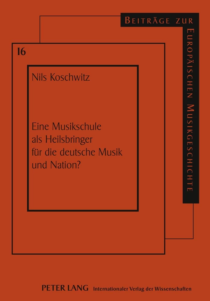 Titel: Eine Musikschule als Heilsbringer für die deutsche Musik und Nation?