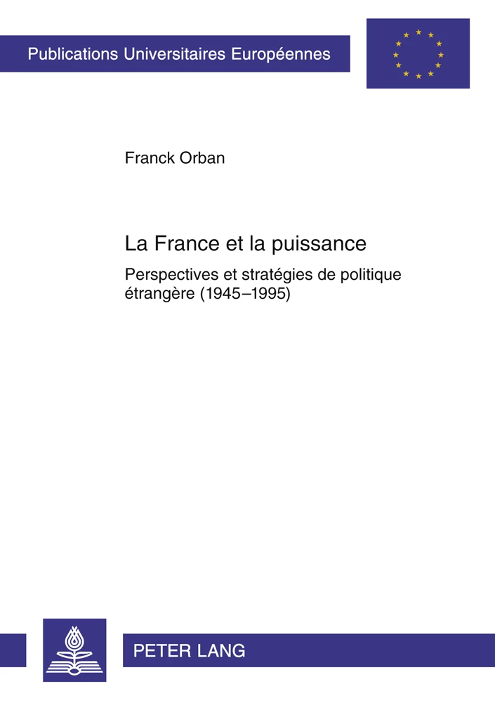 Titre: La France et la puissance