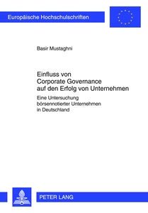 Title: Einfluss von Corporate Governance auf den Erfolg von Unternehmen