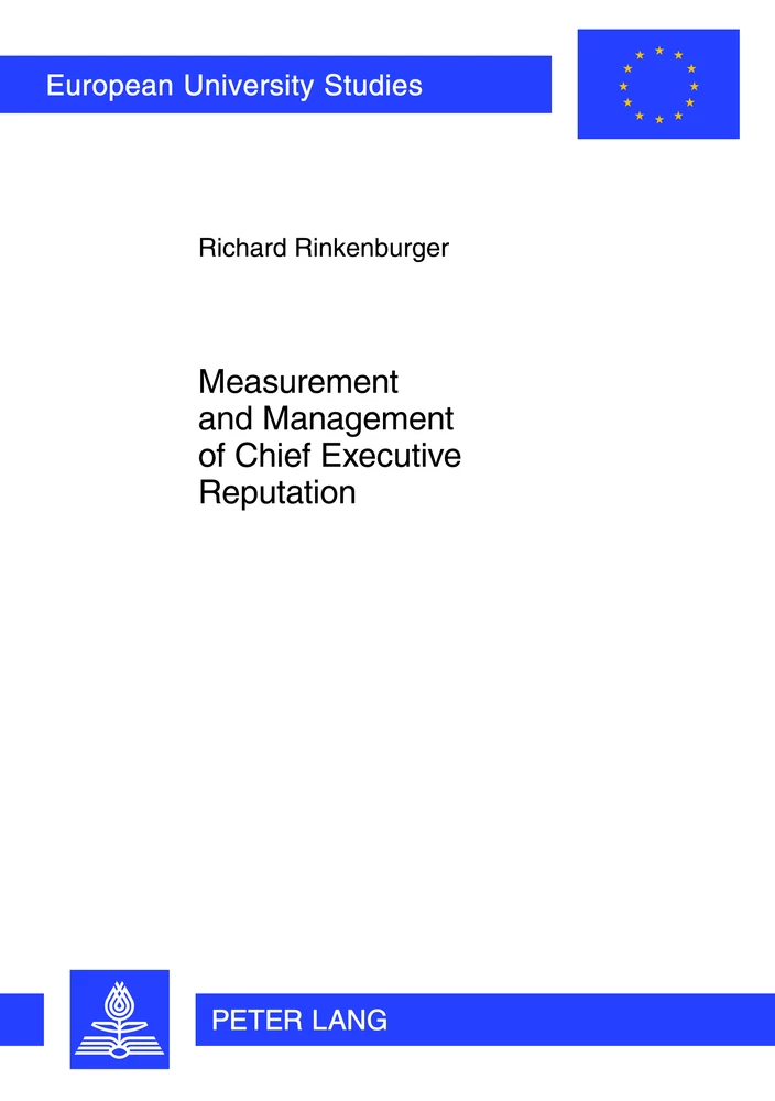 Title: Measurement and Management of Chief Executive Reputation