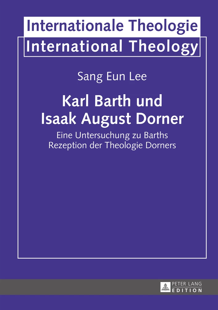 Titel: Karl Barth und Isaak August Dorner