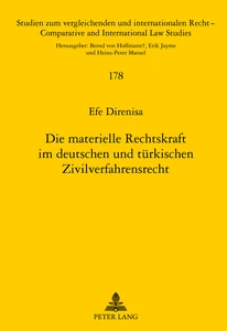Titel: Die materielle Rechtskraft im deutschen und türkischen Zivilverfahrensrecht