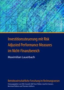 Title: Investitionssteuerung mit Risk Adjusted Performance Measures im Nicht-Finanzbereich