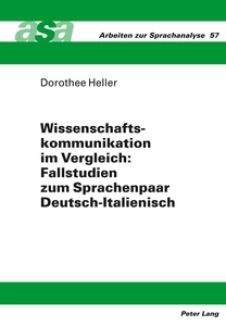 Title: Wissenschaftskommunikation im Vergleich: Fallstudien zum Sprachenpaar Deutsch-Italienisch