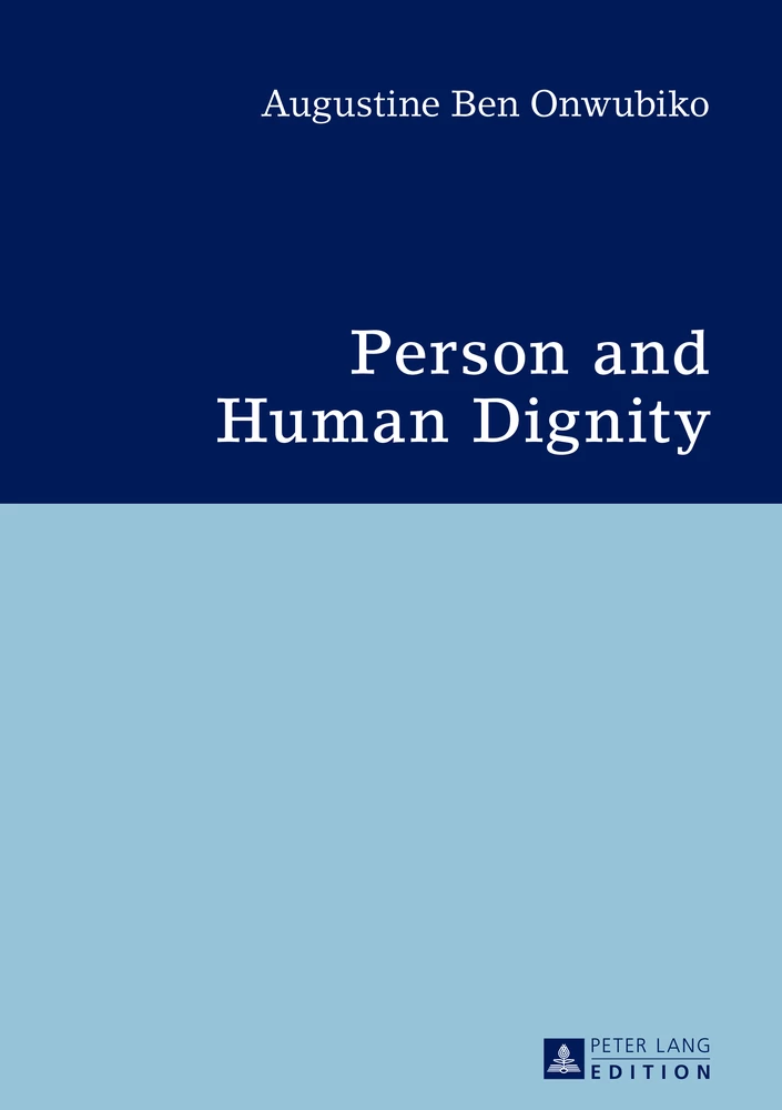Title: Person and Human Dignity