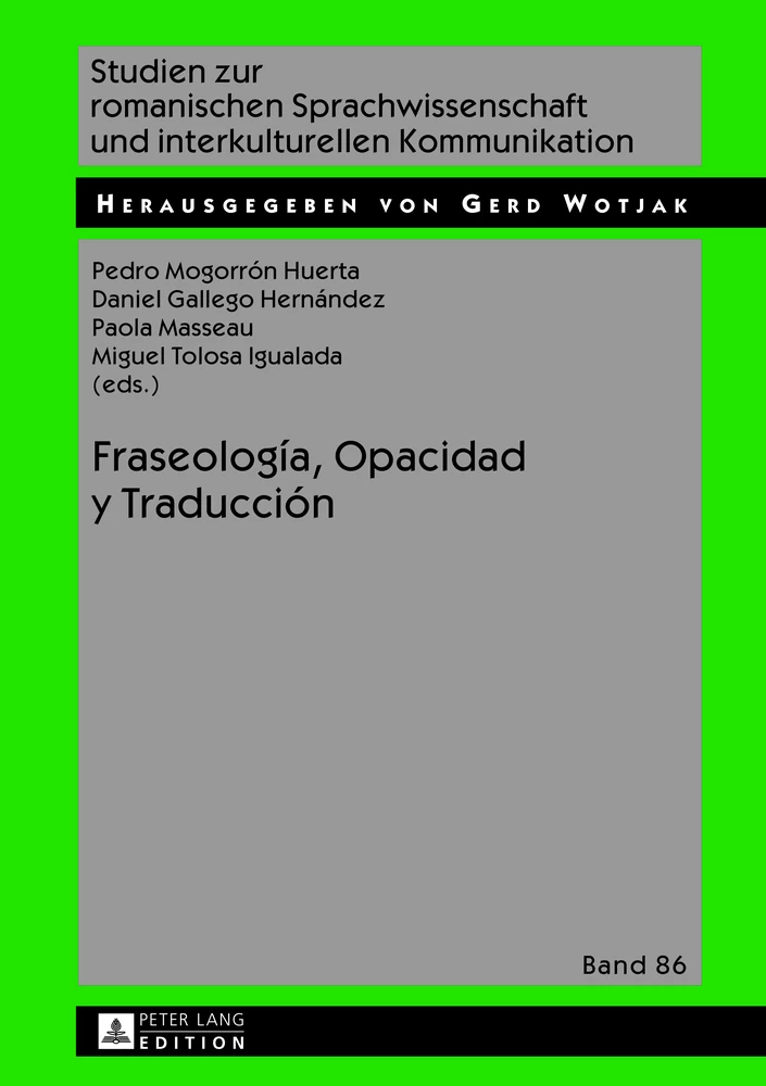 Title: Fraseología, Opacidad y Traducción