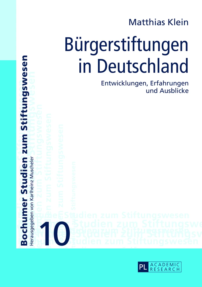 Titel: Bürgerstiftungen in Deutschland