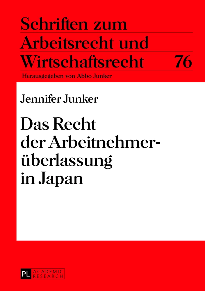 Titel: Das Recht der Arbeitnehmerüberlassung in Japan