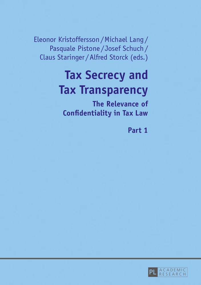 Title: Tax Secrecy and Tax Transparency
