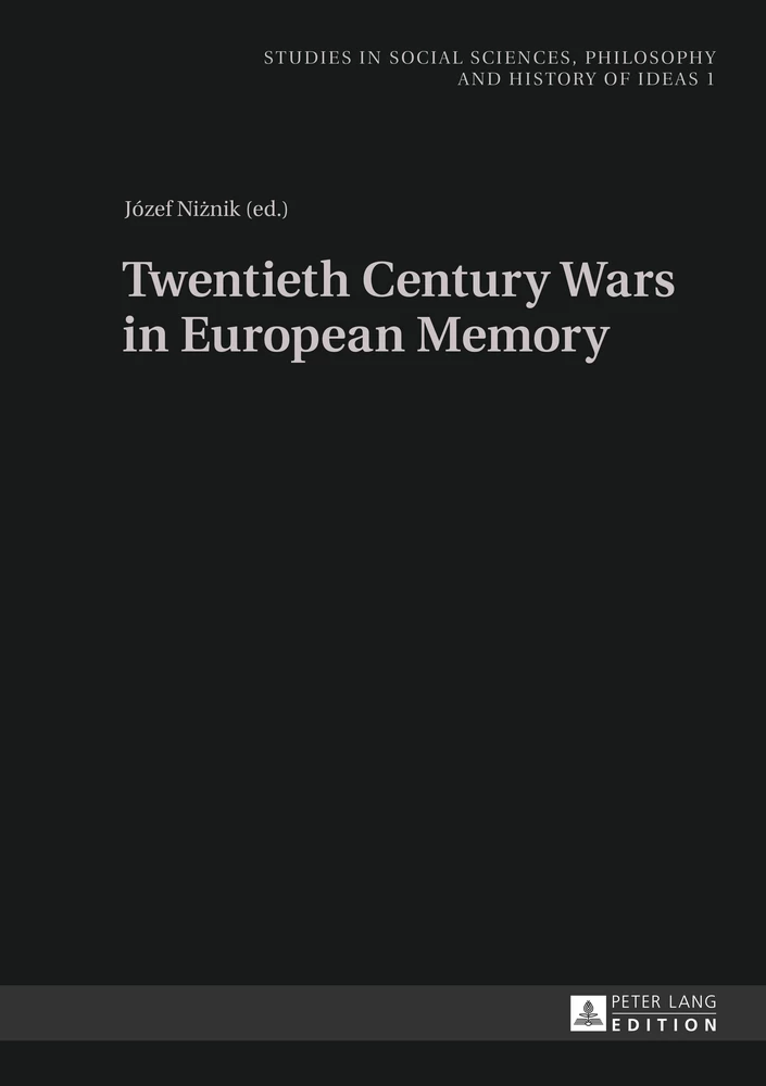 Title: Twentieth Century Wars in European Memory