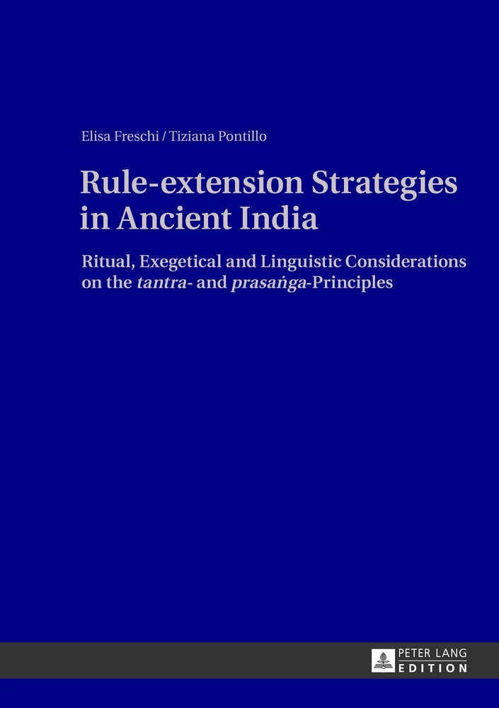 Title: Rule-extension Strategies in Ancient India