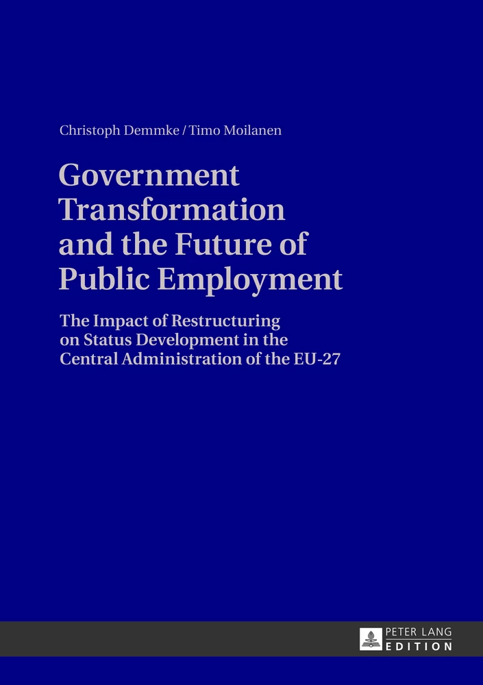 Title: Government Transformation and the Future of Public Employment