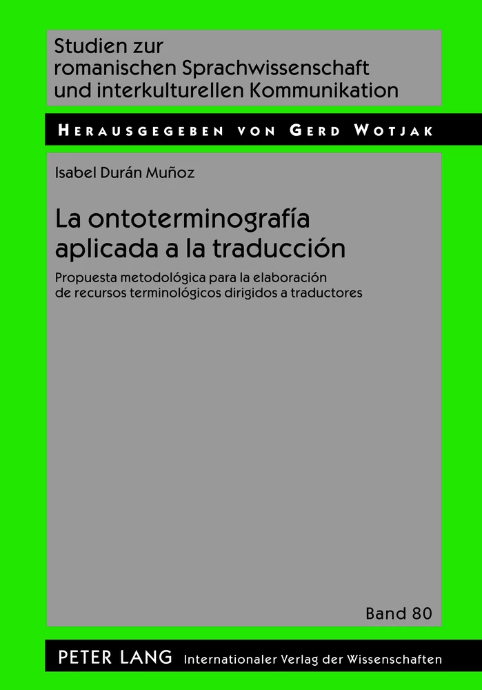 Title: La ontoterminografía aplicada a la traducción