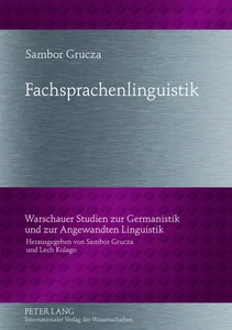 Titel: Fachsprachenlinguistik