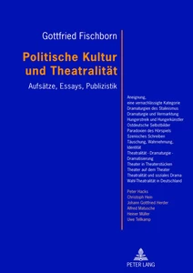 Title: Politische Kultur und Theatralität