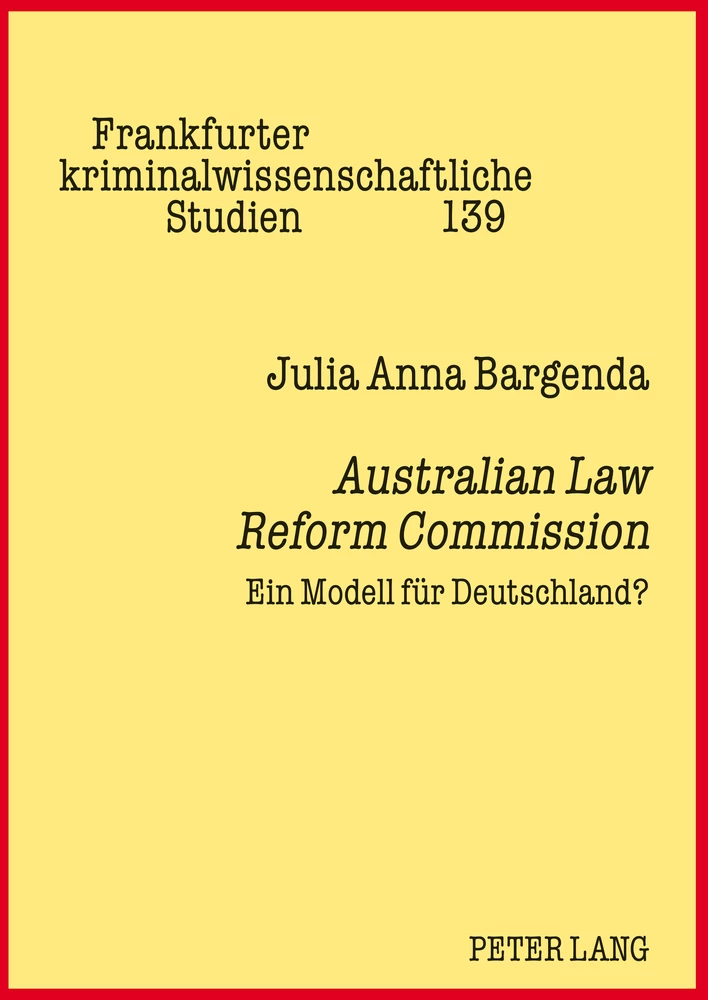 Titel: Australian Law Reform Commission