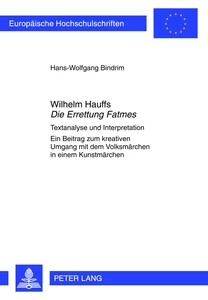 Title: Wilhelm Hauffs «Die Errettung Fatmes»