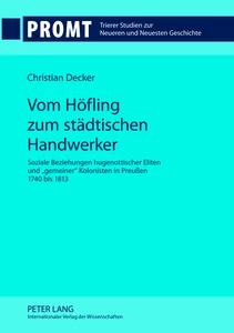 Title: Vom Höfling zum städtischen Handwerker