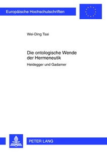 Title: Die ontologische Wende der Hermeneutik