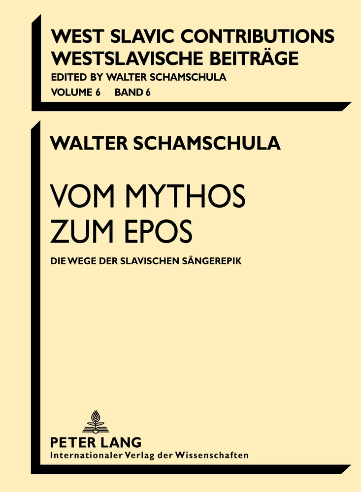 Titel: Vom Mythos zum Epos