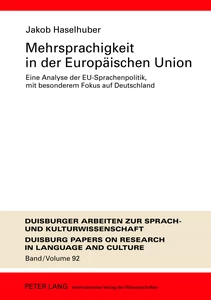 Title: Mehrsprachigkeit in der Europäischen Union
