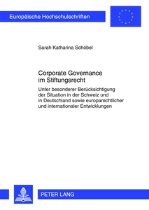 Title: Corporate Governance im Stiftungsrecht