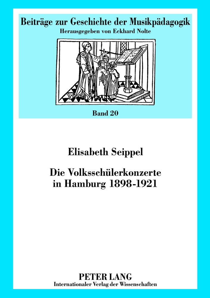 Titel: Die Volksschülerkonzerte in Hamburg 1898-1921