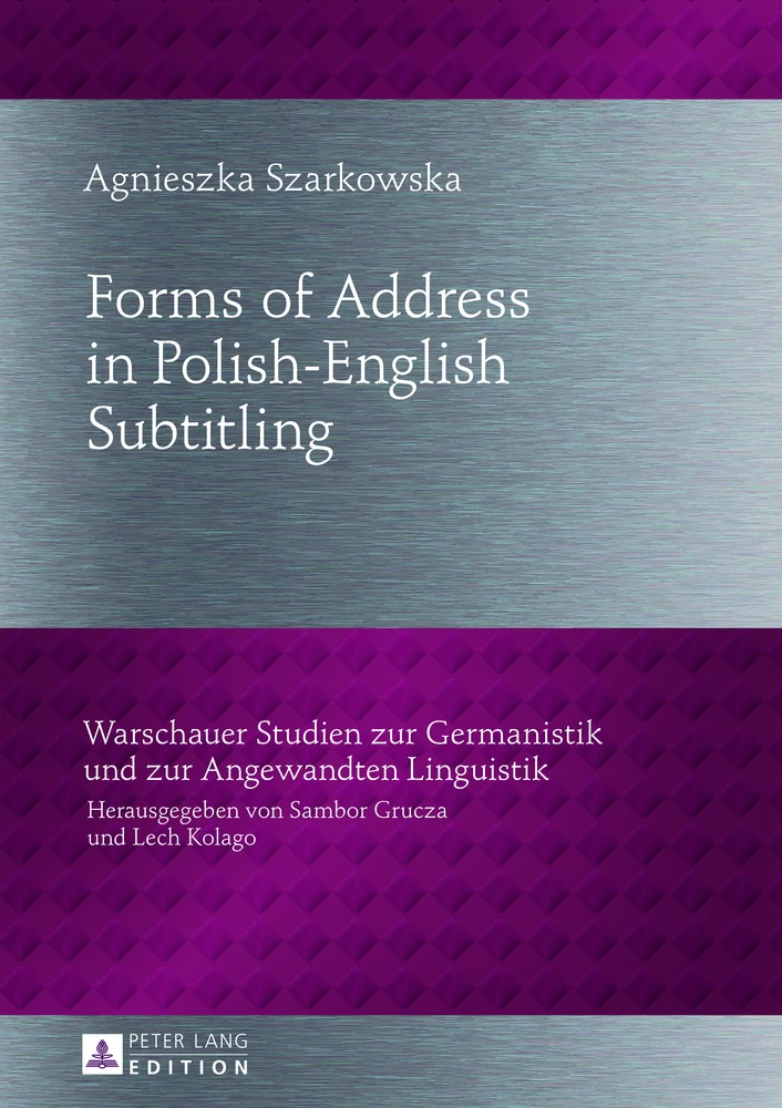 Title: Forms of Address in Polish-English Subtitling