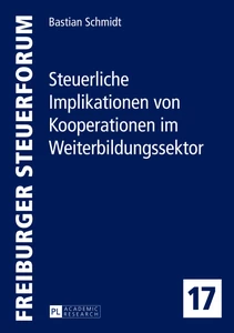 Title: Steuerliche Implikationen von Kooperationen im Weiterbildungssektor