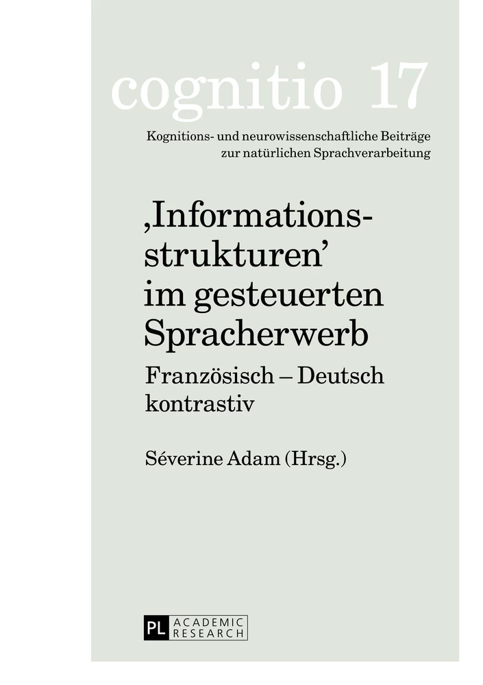 Titel: «Informationsstrukturen» im gesteuerten Spracherwerb