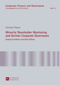 Title: Minority Shareholder Monitoring and German Corporate Governance