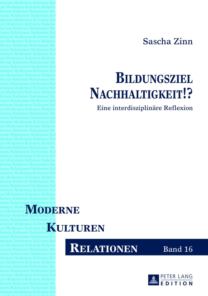 Title: Bildungsziel Nachhaltigkeit!?