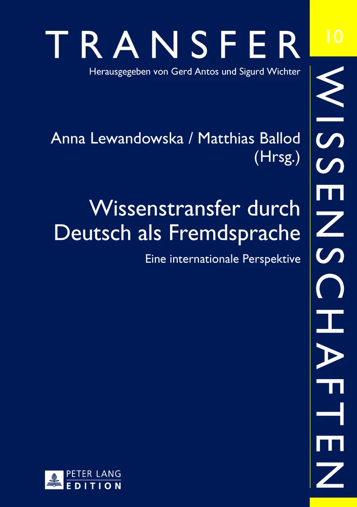 Titel: Wissenstransfer durch Deutsch als Fremdsprache