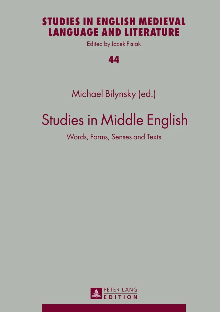 Title: Studies in Middle English