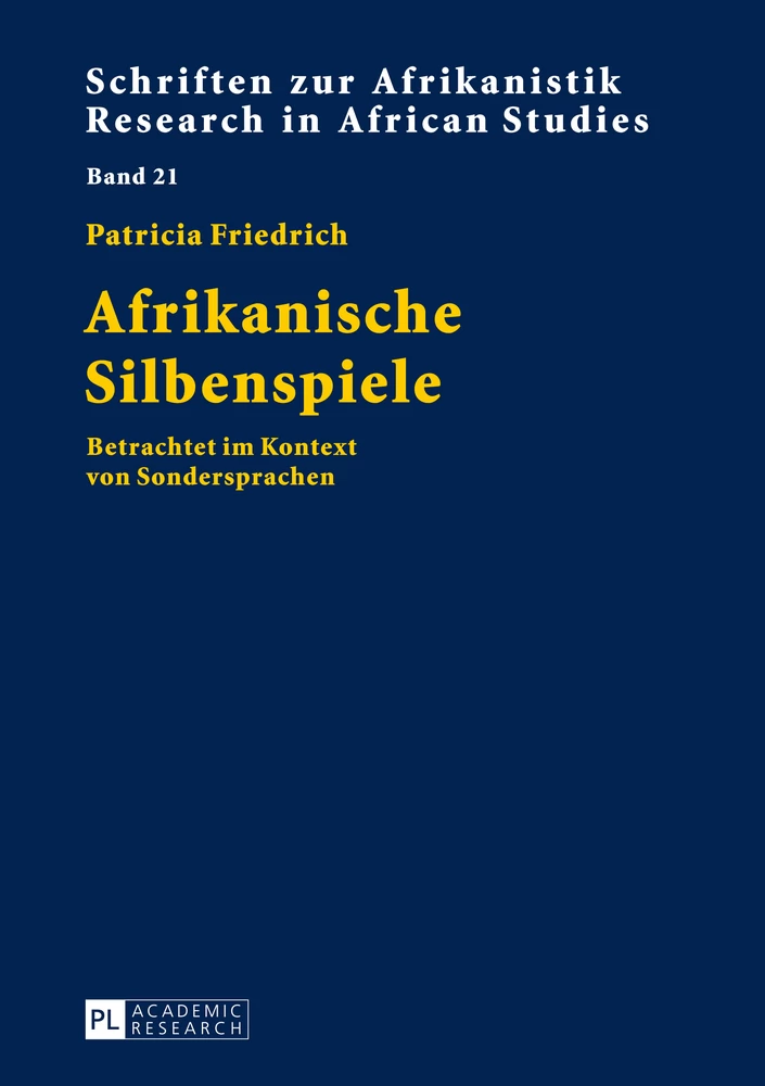Titel: Afrikanische Silbenspiele