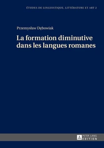 Title: La formation diminutive dans les langues romanes