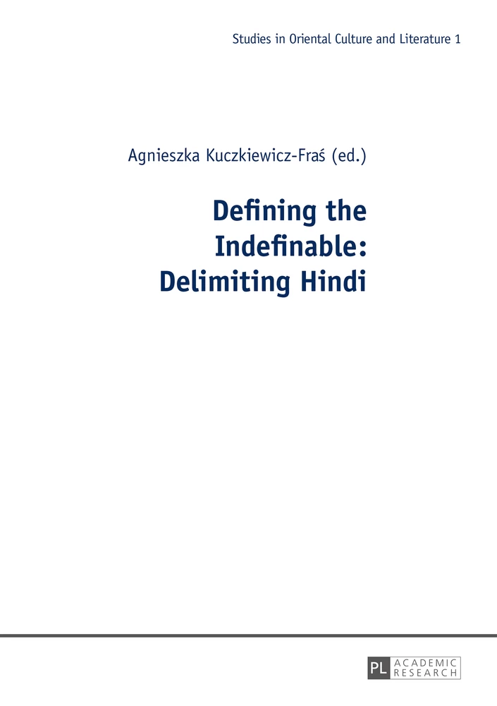 Title: Defining the Indefinable: Delimiting Hindi
