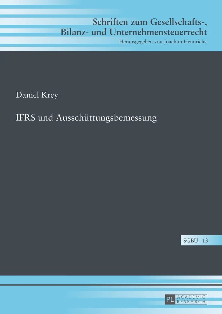 Titel: IFRS und Ausschüttungsbemessung