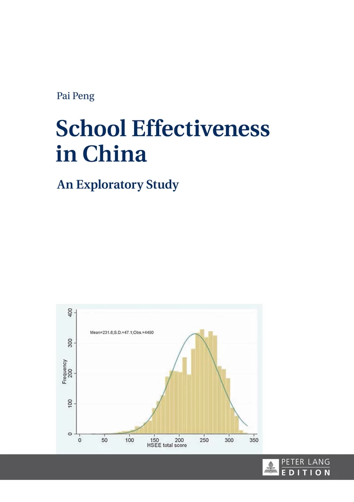 Title: School Effectiveness in China