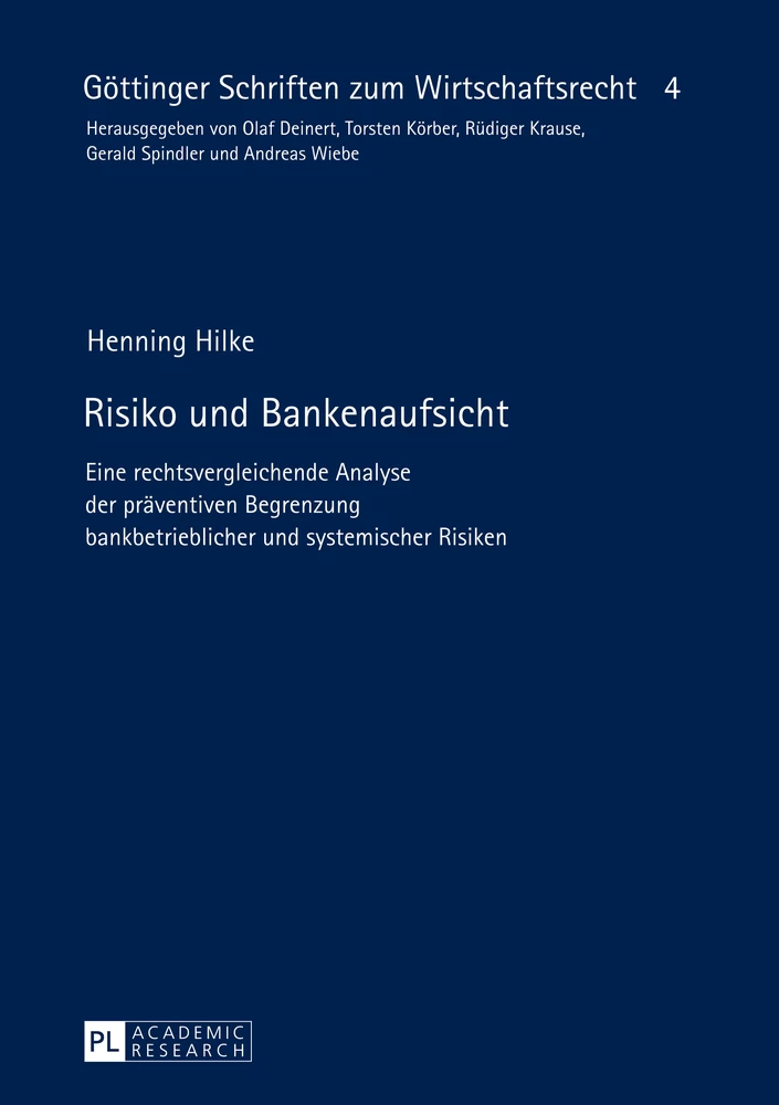 Titel: Risiko und Bankenaufsicht