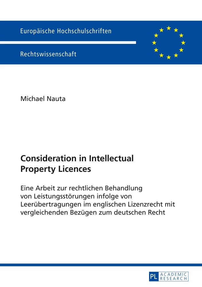Titel: Consideration in Intellectual Property Licences