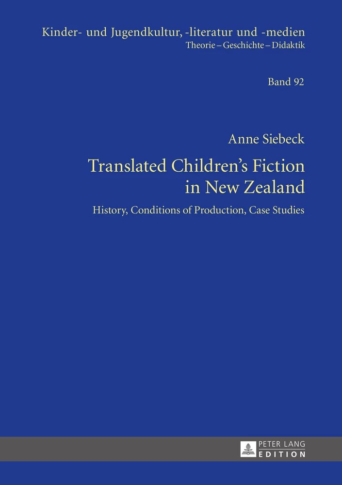 Title: Translated Children’s Fiction in New Zealand